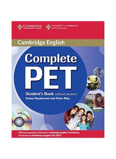 Complete Pet Student's Book Without Answers [With CDROM] Paperback English by Emma Heyderman - 40259
