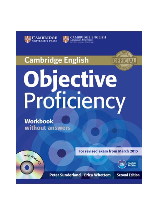 Objective Proficiency Workbook Without Answers with Audio CD Paperback English by Peter Sunderland - 41820 
