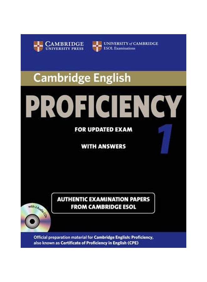 Cambridge English: Proficiency For Updated Exam With Answers 1 Paperback English by Cambridge ESOL - 41243 