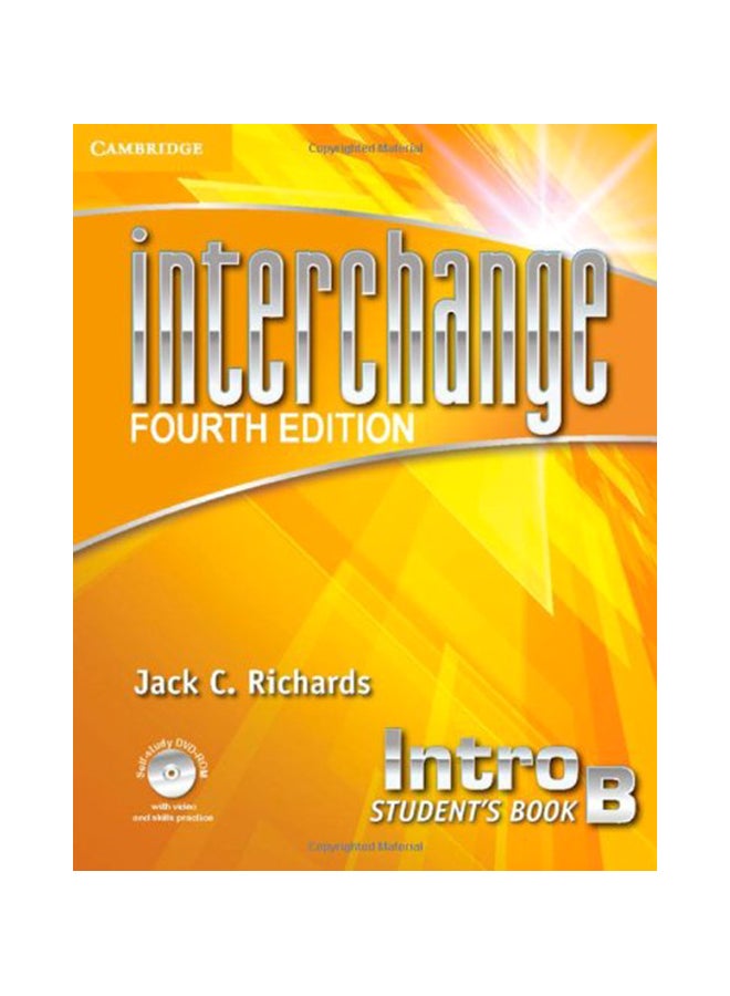 Interchange Intro Student's Book B With Self-Study DVD-ROM Hardcover English by Richards, Jack C. - 41180 