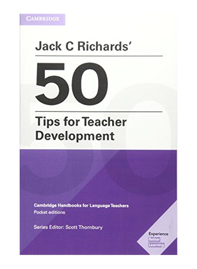 Jack C Richards' 50 Tips For Teacher Development: Cambridge Handbooks For Language Teachers paperback english - 1/15/2019