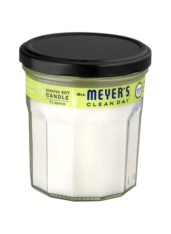 شموع معطرة من 6 قطع - برائحة الليموني فيربينا أبيض/ أسود