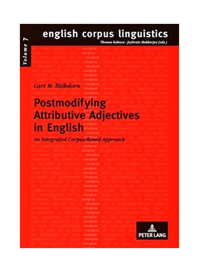 Postmodifying Attributive Adjectives in English: An Integrated Corpus-Based Approach paperback english - 39791