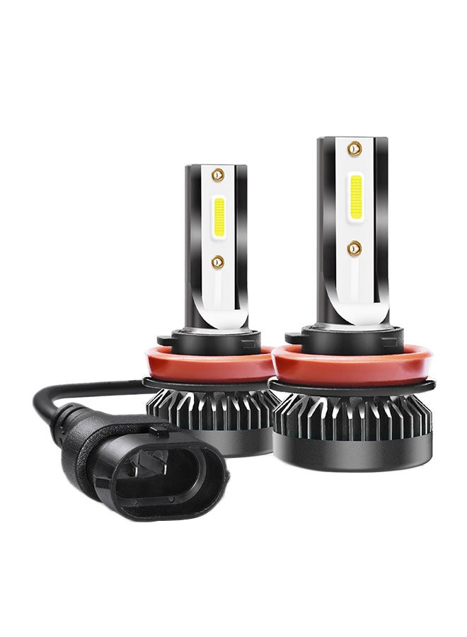 2-Piece H1/H7/H11 9005/9006 HB3/HB4 COB LED Car Headlight Bulb