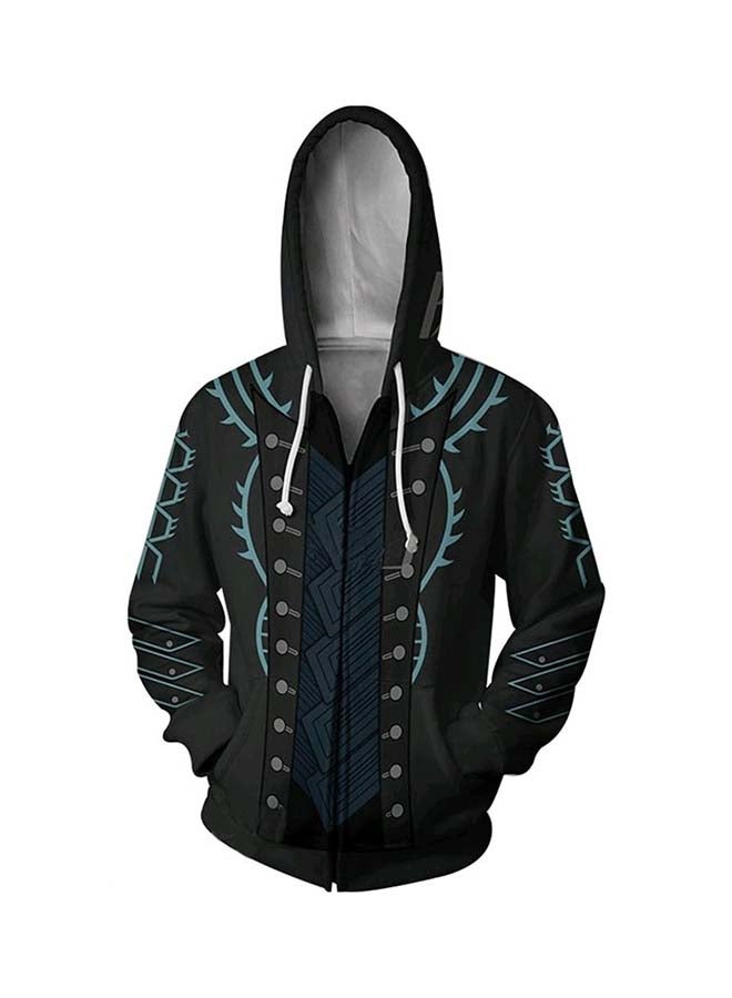 هودي بسحاب وبطبعة ثلاثية الأبعاد من لعبة Devil May Cry 5 متعدد الألوان - Image 1