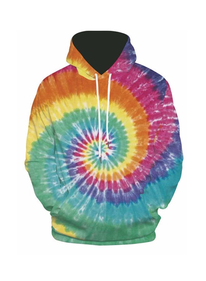 Generic 3D Digital Print Casual Hoodie Multicolour  - Image 1