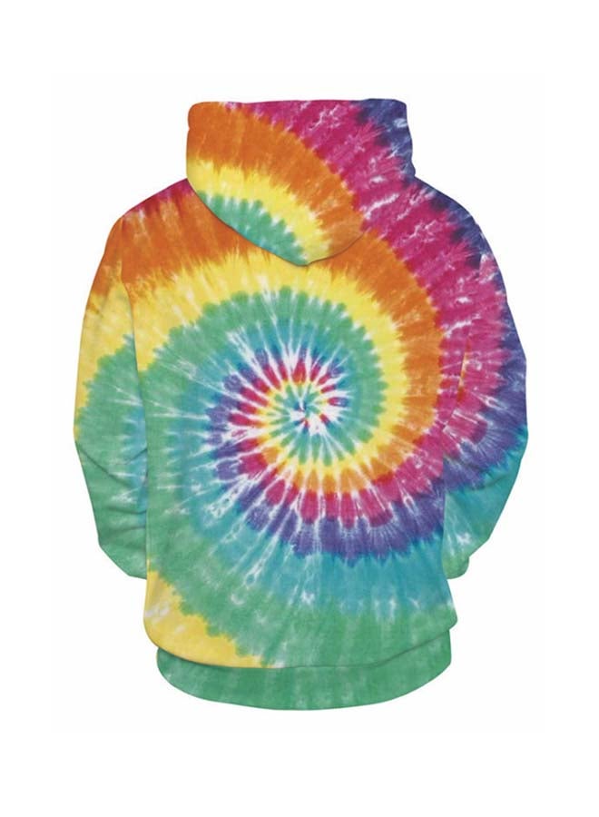 Generic 3D Digital Print Casual Hoodie Multicolour  - Image 2