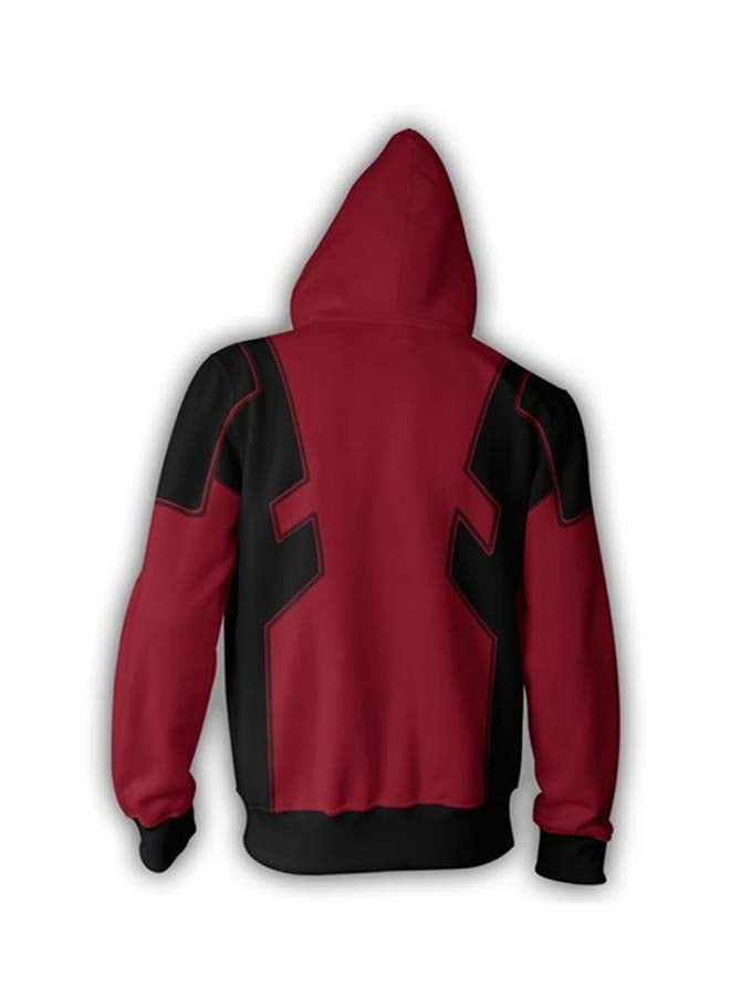 هودي بطبعة رقمية لشخصية Deadpool أحمر - Image 2