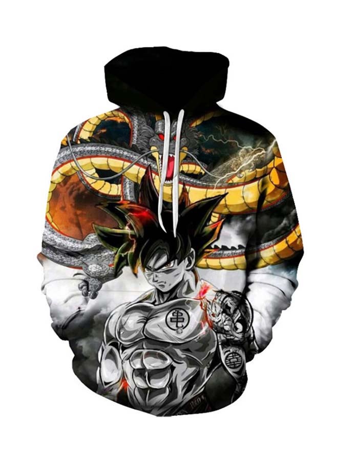 Dragon Ball 3D Digital Print Hoodie Multicolour - Image 1