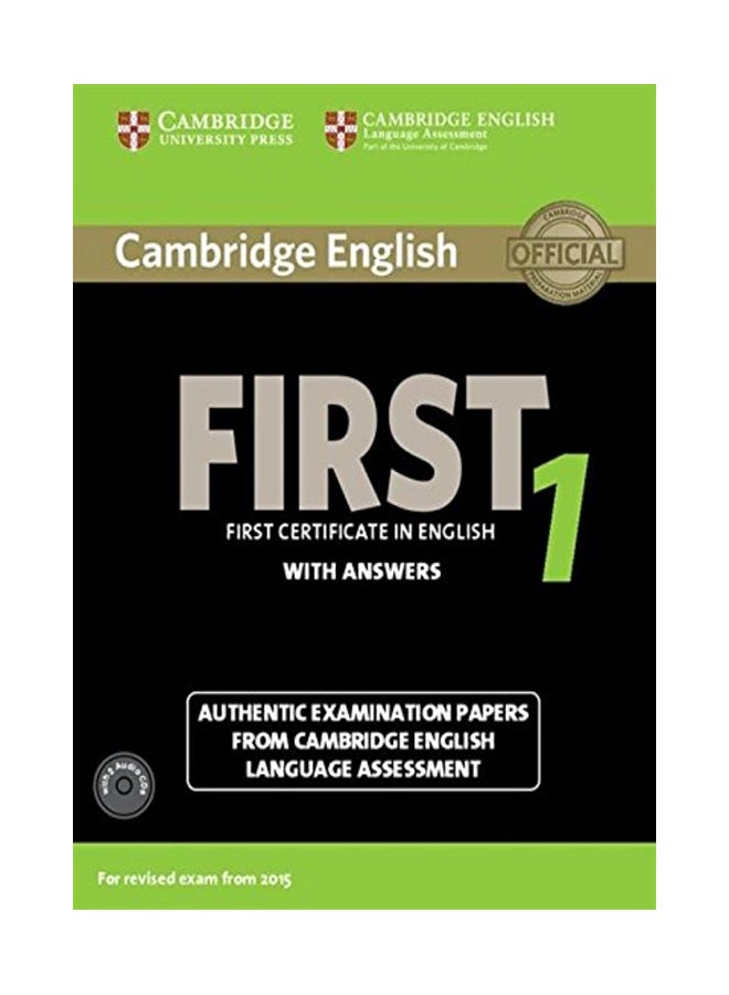 Cambridge English First 1 For Revised Exam From 2015 Student's Book Pack paperback english - 31-Oct-14