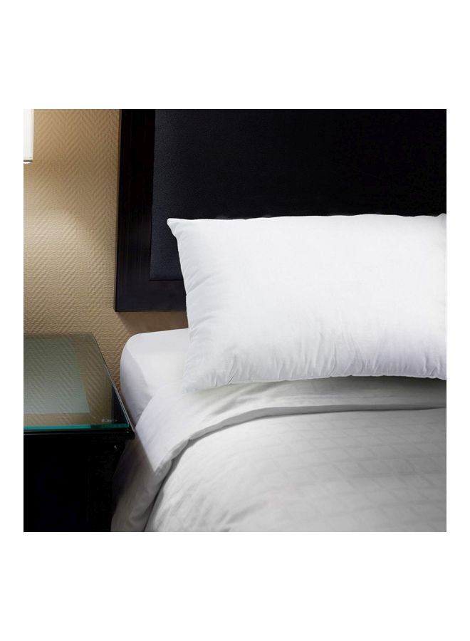 لافيش هوم وسادة قطنية محشوة بالريش أبيض 20x36بوصة - Image 2