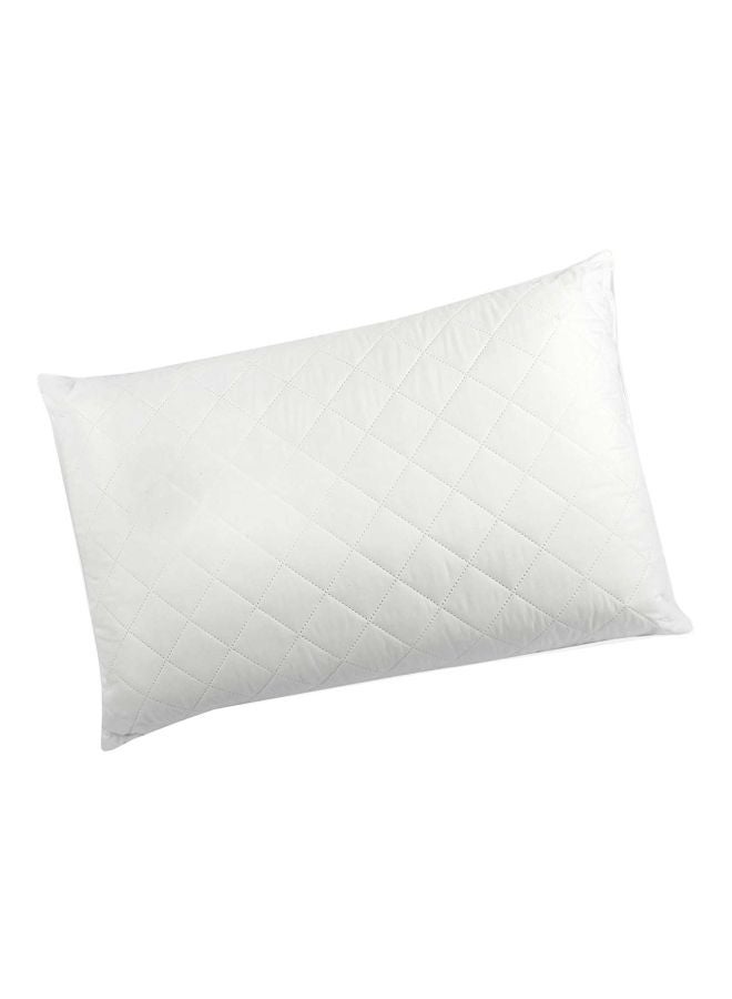 Century Home Quilted Bed Pillow polyester White 20x36inch 