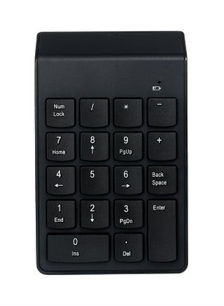 18 Keys Low Noise Mini Numeric 2.4G Wireless Waterproof Keypad Black - v1578427762/N33336277A_1
