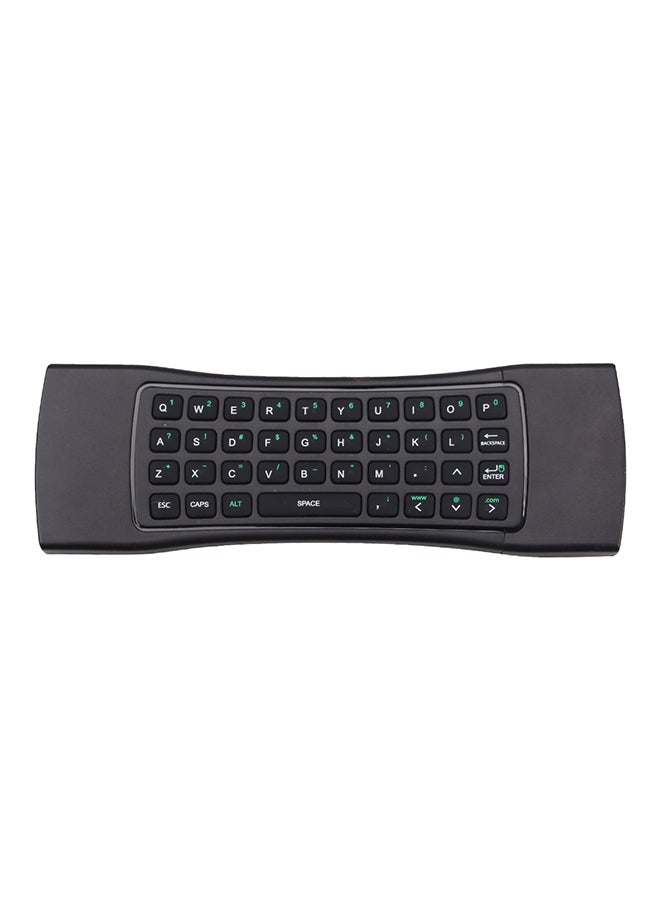 Mini Wireless Qwerty Keyboard And Sensor Fly Air Mouse Black - Image 4