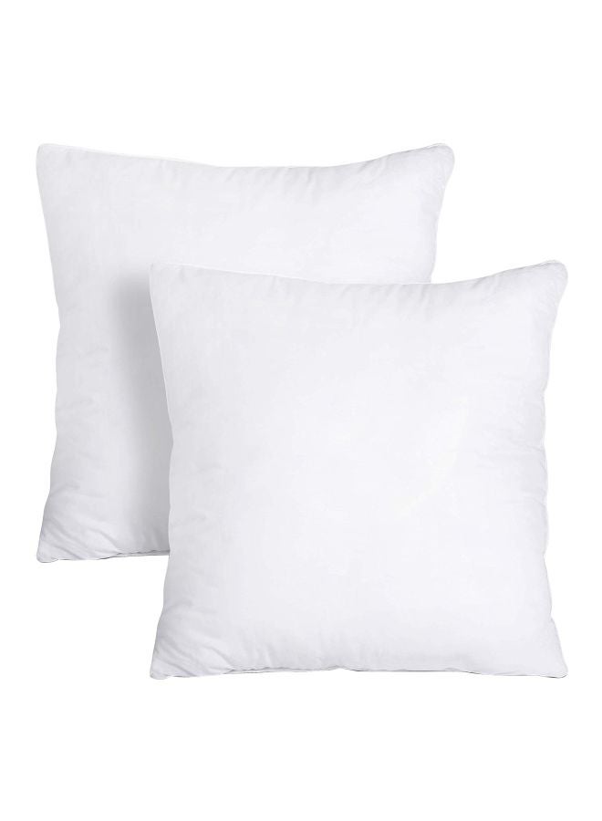 Utopia Bedding 2-Piece Throw Pillow Set White 18x18inch - Image 1