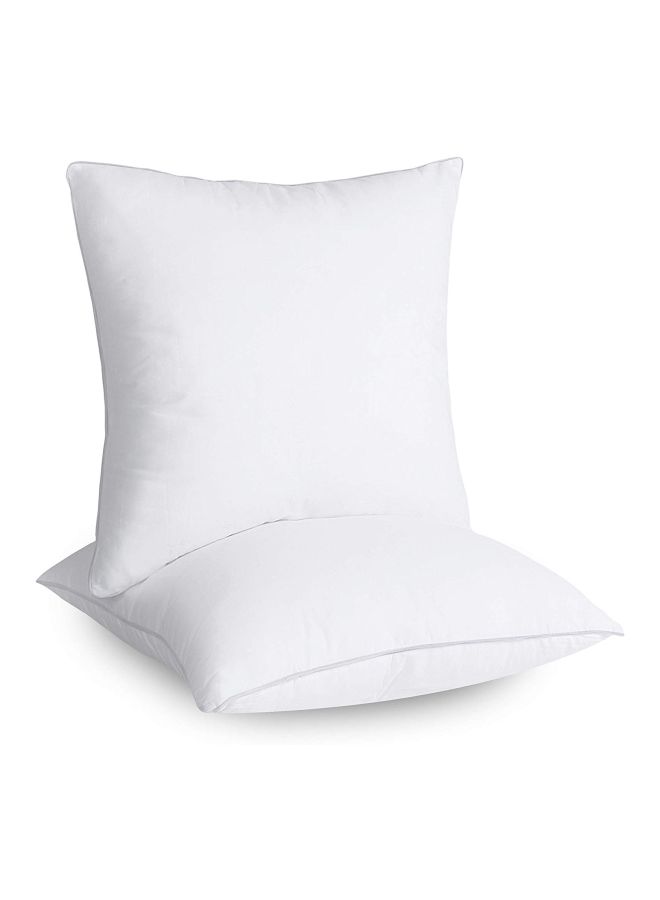 Utopia Bedding 2-Piece Throw Pillow Set White 18x18inch - Image 2