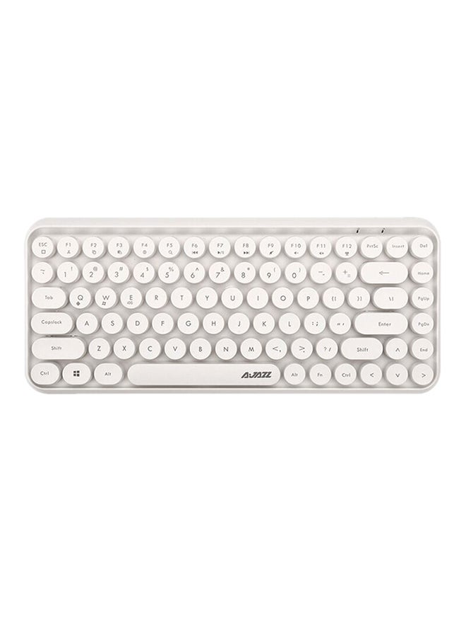 Ajazz Heijue 308i Bluetooth Wireless keyboard White  - Image 1