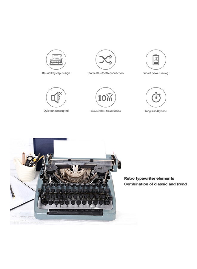 Ajazz Heijue 308i Bluetooth Wireless keyboard White  - Image 2