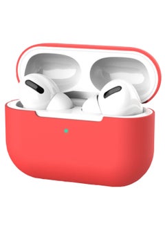 Bluetooth Headphone Protective Cover Apple AirPods 3 Pro With Hook Red
