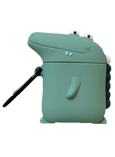 Crocodile Bluetooth Headphone Protective Cover For Apple AirPods 3 Pro Blue