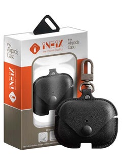 INEIX Leather Protective Case Cover For Apple AirPods Pro Black  - Image 5