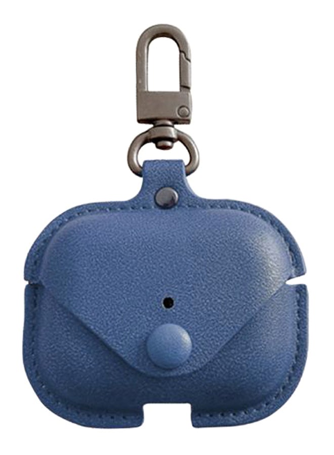 INEIX Leather Protective Case Cover For Apple AirPods Pro Blue - Image 1