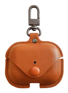 INEIX Leather Protective Case Cover For Apple AirPods Pro Brown  - Image 1