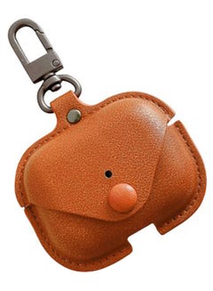 INEIX Leather Protective Case Cover For Apple AirPods Pro Brown  - Image 3