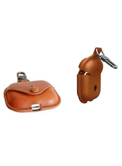 INEIX Leather Protective Case Cover For Apple AirPods Pro Brown  - Image 4