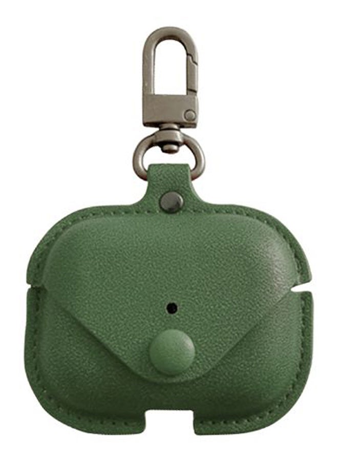 إينيكس حافظة حماية واقية مصنوعة من الجلد لسماعات أبل آير بودز برو أخضر - Image 1