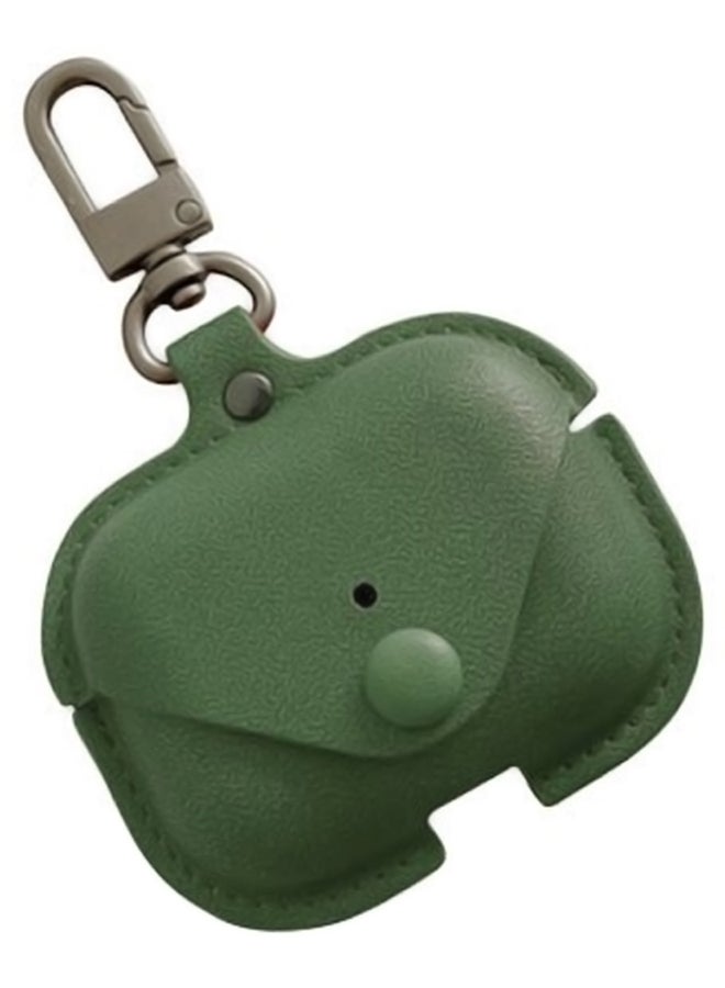 إينيكس حافظة حماية واقية مصنوعة من الجلد لسماعات أبل آير بودز برو أخضر - Image 3