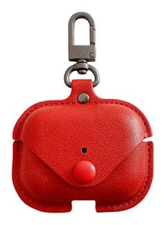 INEIX Leather Protective Case Cover For Apple AirPods Pro Red  - Image 1