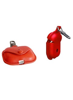 INEIX Leather Protective Case Cover For Apple AirPods Pro Red  - Image 4
