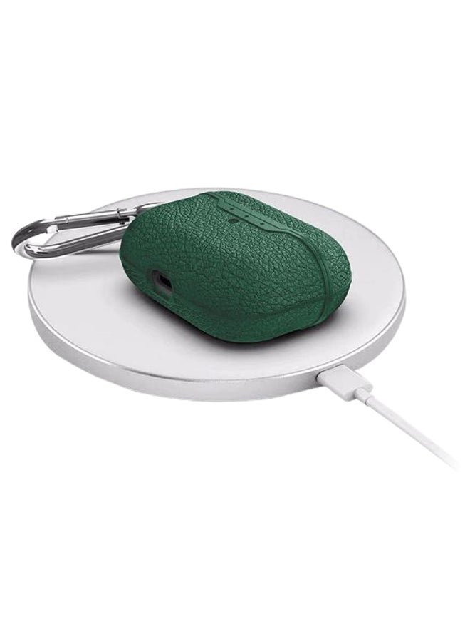 INEIX Premium Designer Case Cover For Apple AirPods Pro With Carabiner Green  - Image 2