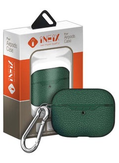INEIX Premium Designer Case Cover For Apple AirPods Pro With Carabiner Green  - Image 5