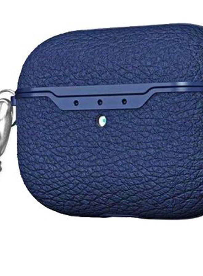 MARGOUN - Silicone Protective Case Cover For Apple AirPods Pro With Carabiner Dark Blue - Image 1