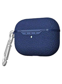 Silicone Protective Case Cover For Apple AirPods Pro With Carabiner Dark Blue