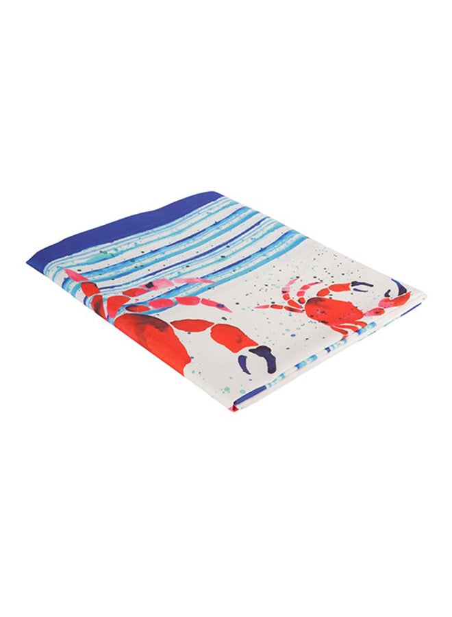 Biggdesign Anemoss Crab Printed Table Cloth White/Blue/Red 140x140cm  - Image 3