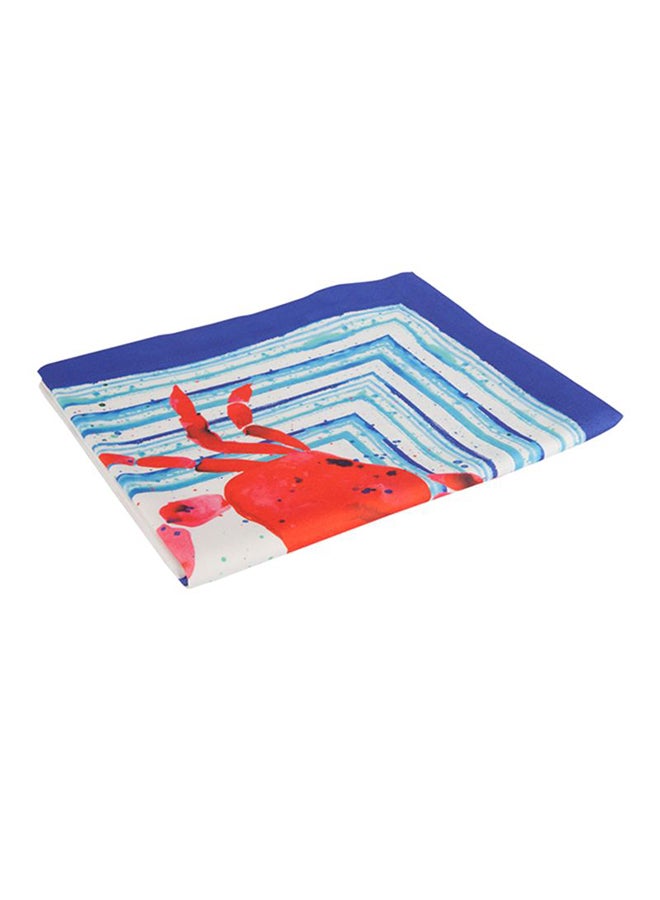Biggdesign Anemoss Crab Printed Table Cloth White/Blue/Red 140x140cm  - Image 2