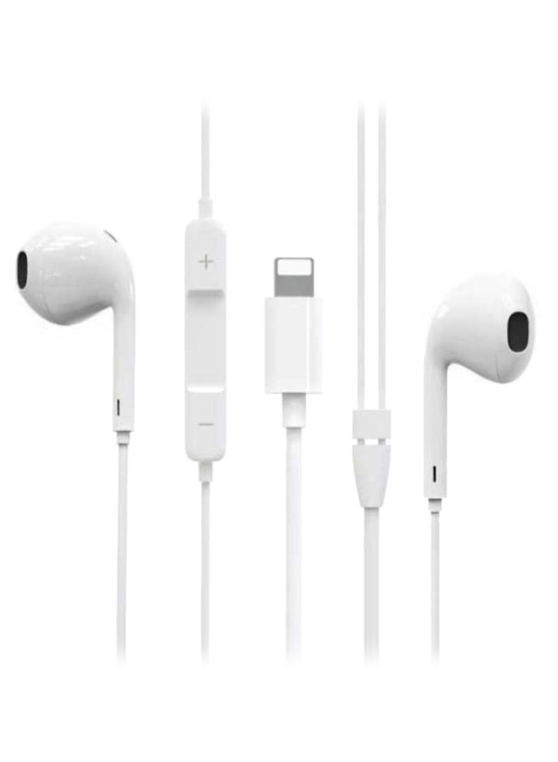 BOROFONE - Lightning Port AirMelody Bluetooth In-Ear Earphone White - Image 1