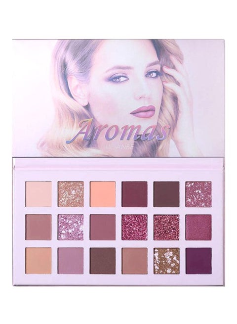 18 Color Eye Shadow Palette With Mirror Aromas
