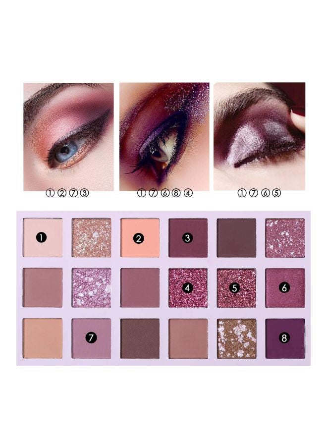 18 Color Eye Shadow Palette With Mirror Aromas