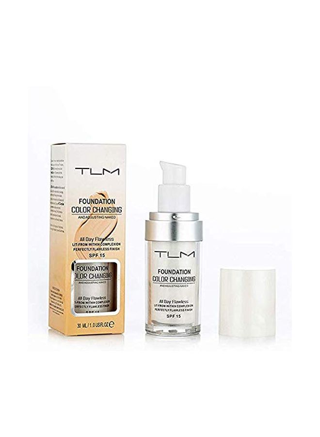 TLM 2-Piece Colour Changing Foundation SPF15 White - Image 1