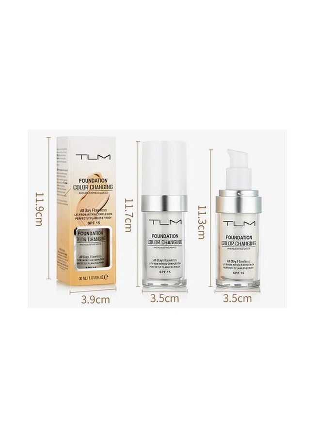 TLM - Colour Changing Foundation SPF 15 White - Image 1