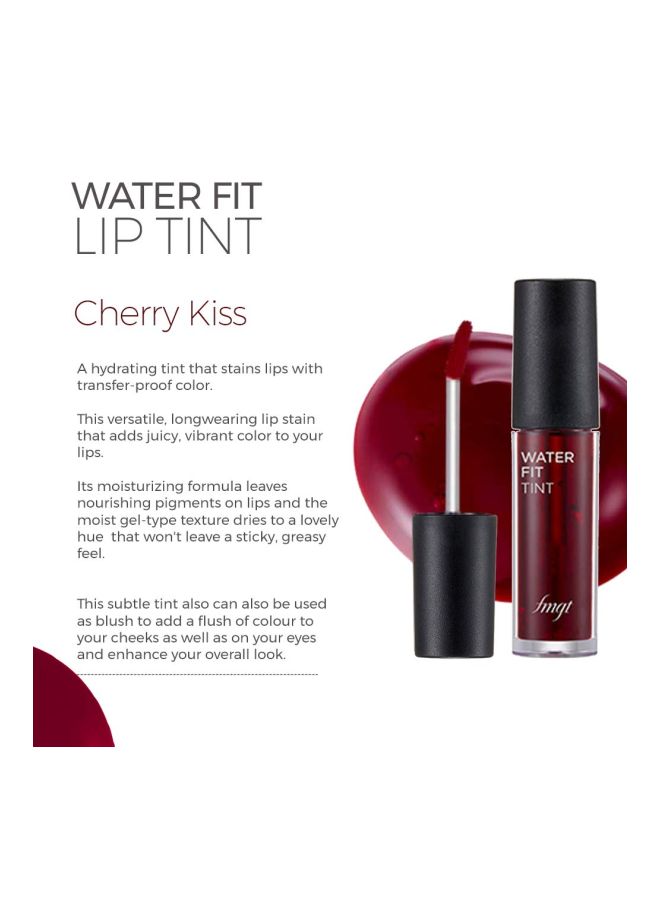 THE FACE SHOP Water Fit Lip Tint Gloss Cherry Kiss - Image 2