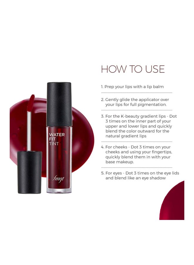 THE FACE SHOP Water Fit Lip Tint Gloss Cherry Kiss - Image 3