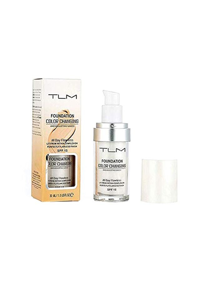 TLM Colour Changing Foundation SPF 15 White - Image 1