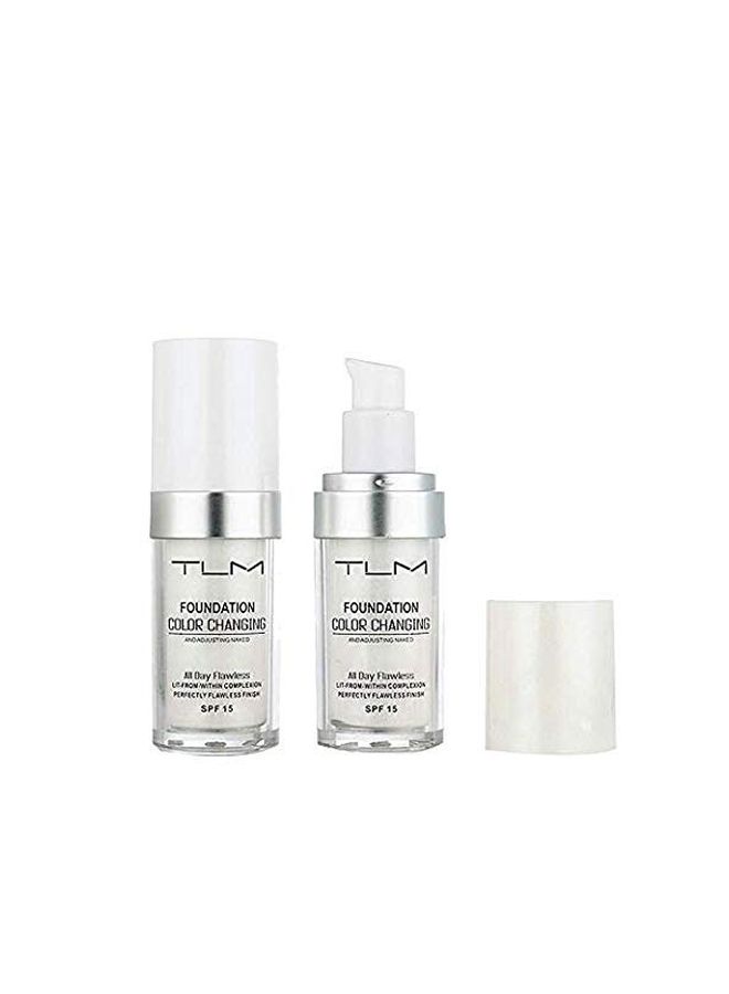 TLM Colour Changing Foundation SPF 15 White - Image 2
