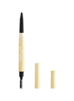 Winky Lux Universal Eyebrow Duel Tip Pencil With Brush Black  - Image 1