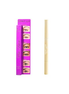 Winky Lux Universal Eyebrow Duel Tip Pencil With Brush Black  - Image 3
